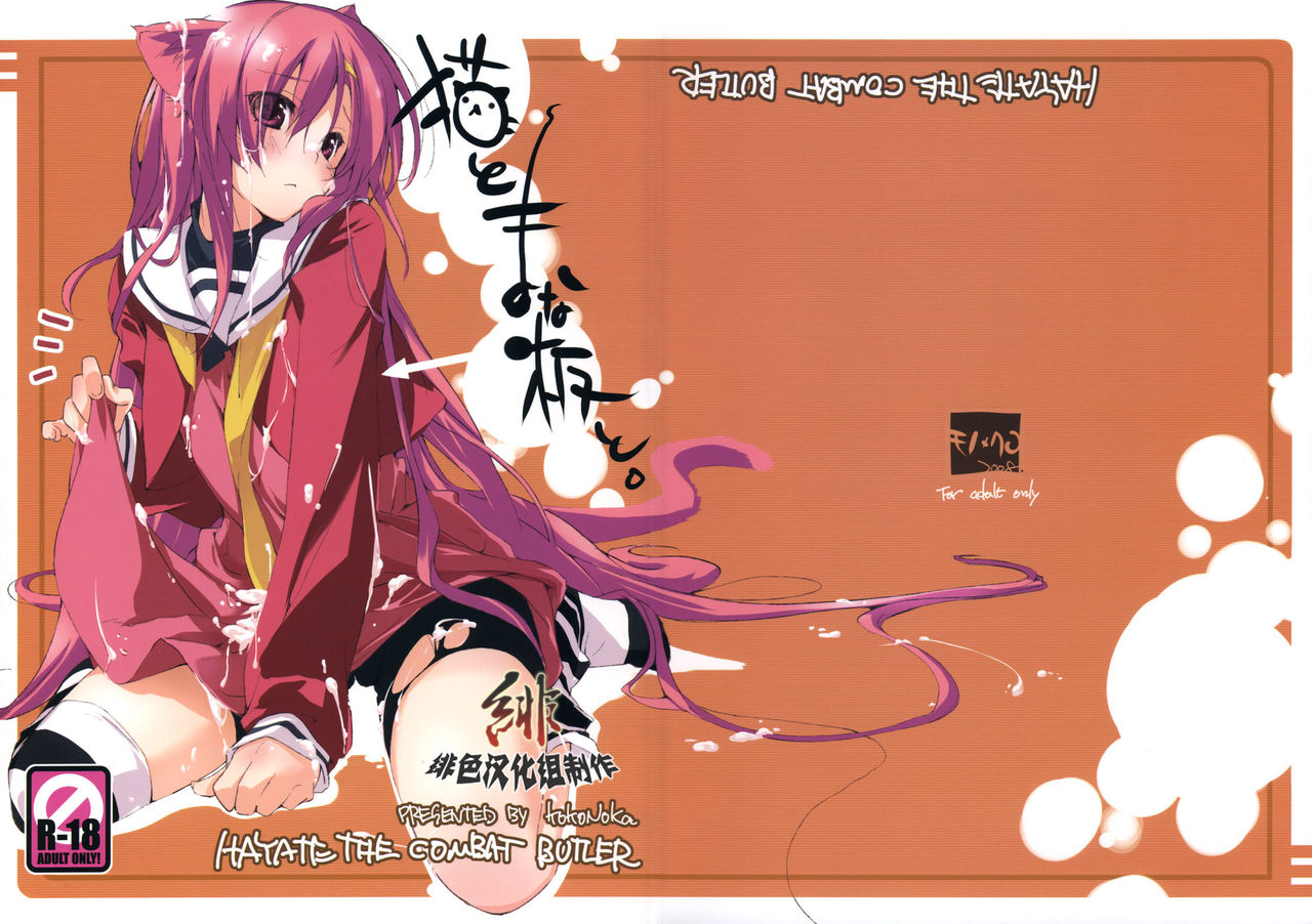 [绯色汉化组] (C75) [モノ×クロ (ここのか)] 猫とまな板と。 (ハヤテのごとく！) - ACG168